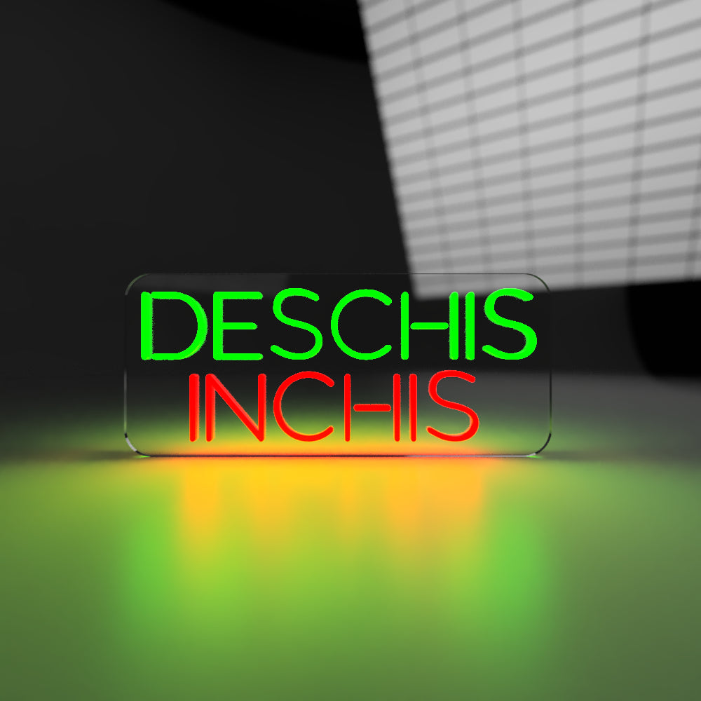 "Deschis / Închis" - Semn NeonLab Neon LED Comutabil