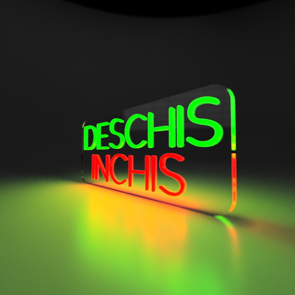 "Deschis / Închis" - Semn NeonLab Neon LED Comutabil