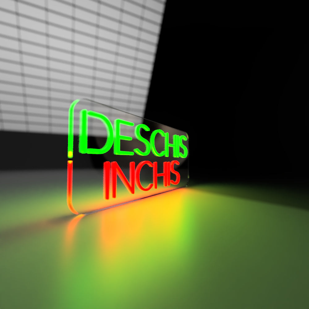 "Deschis / Închis" - Semn NeonLab Neon LED Comutabil