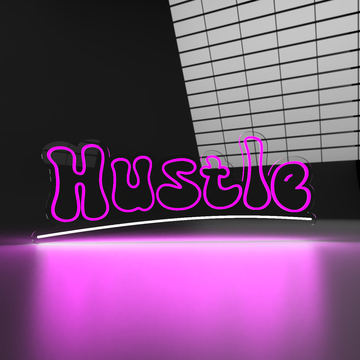 "Hustle" - Semn NeonLab Neon LED