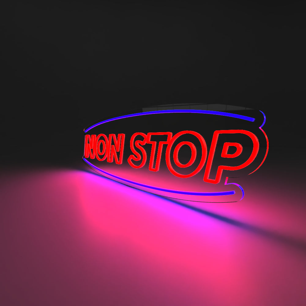"Non-Stop" - Semn NeonLab Neon LED