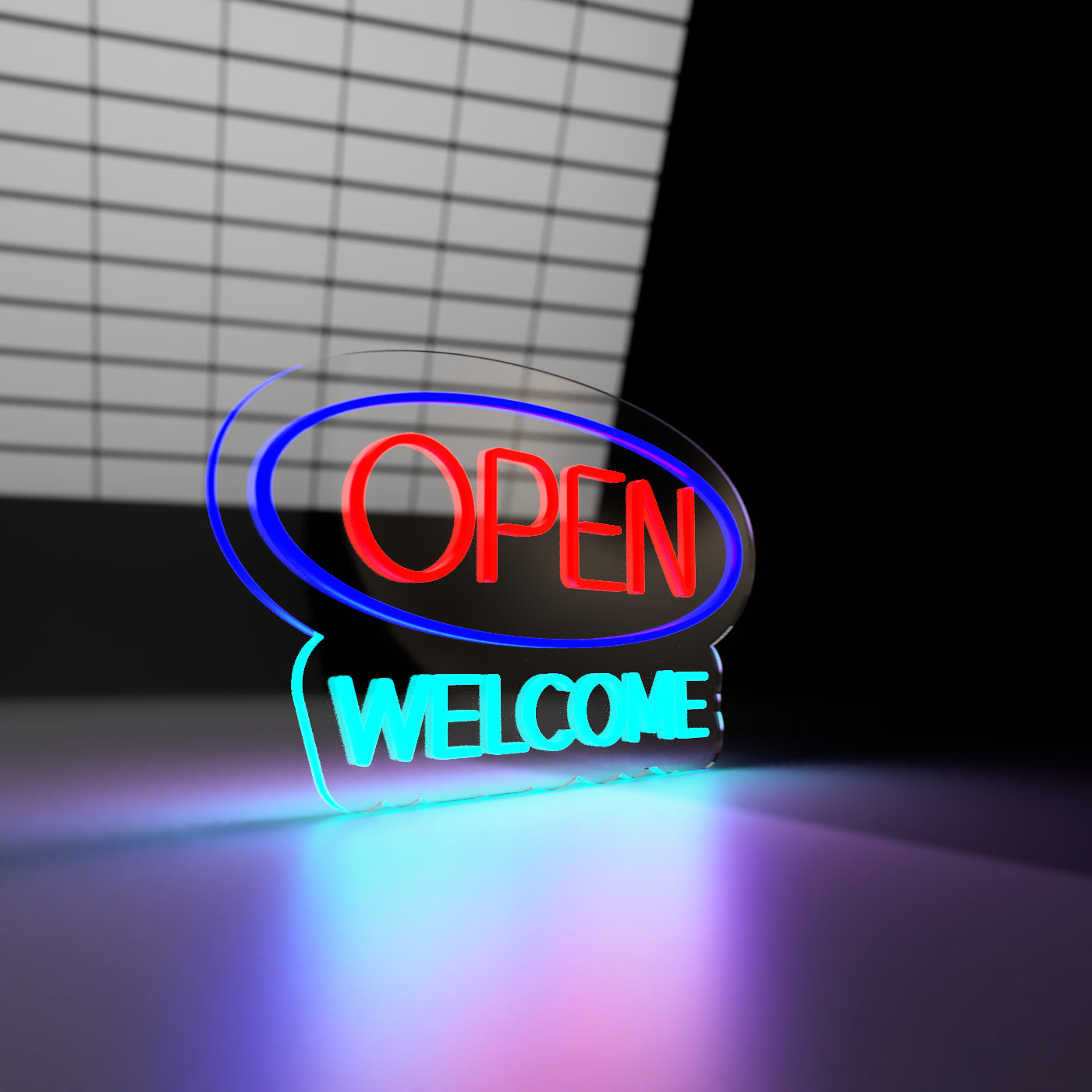 "Open Welcome" - Semn NeonLab Neon LED