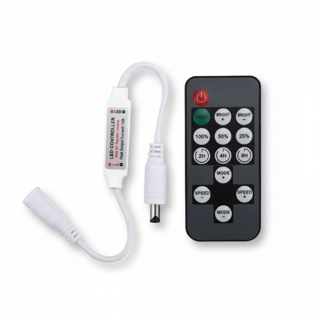 Mini Dimmer 12V 6A cu telecomandă si programare temporală
